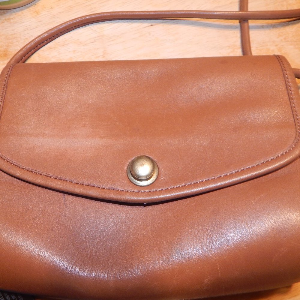 small vintage leather coach purse